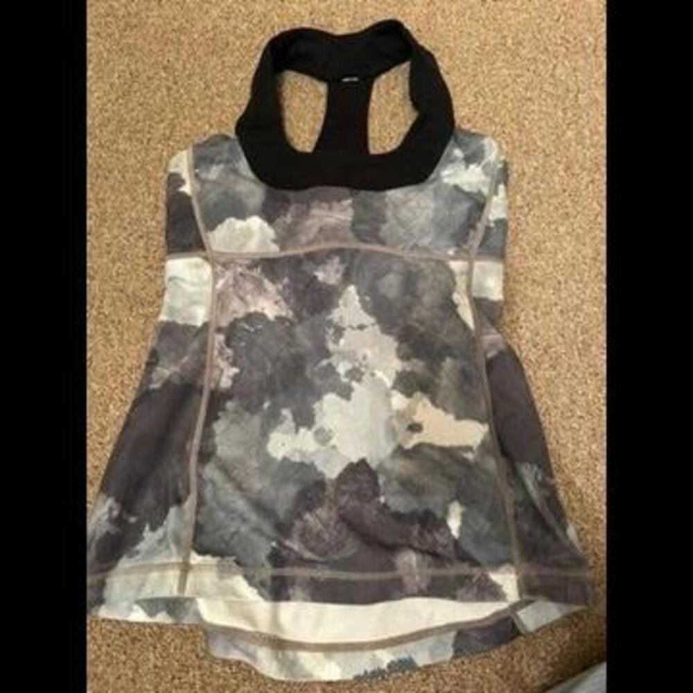 Lululemon Camouflage Mesh Racerback Tank Top